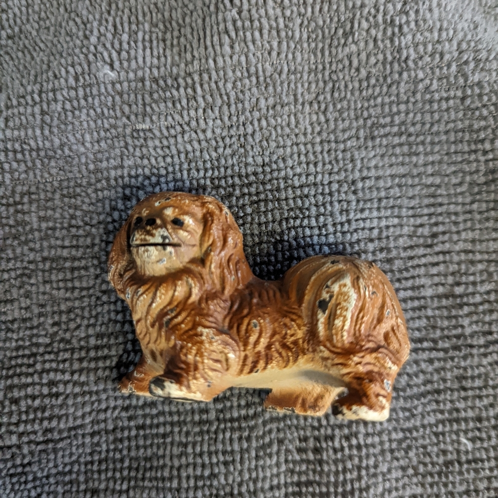 Vintage Cast Iron Dog Figurine